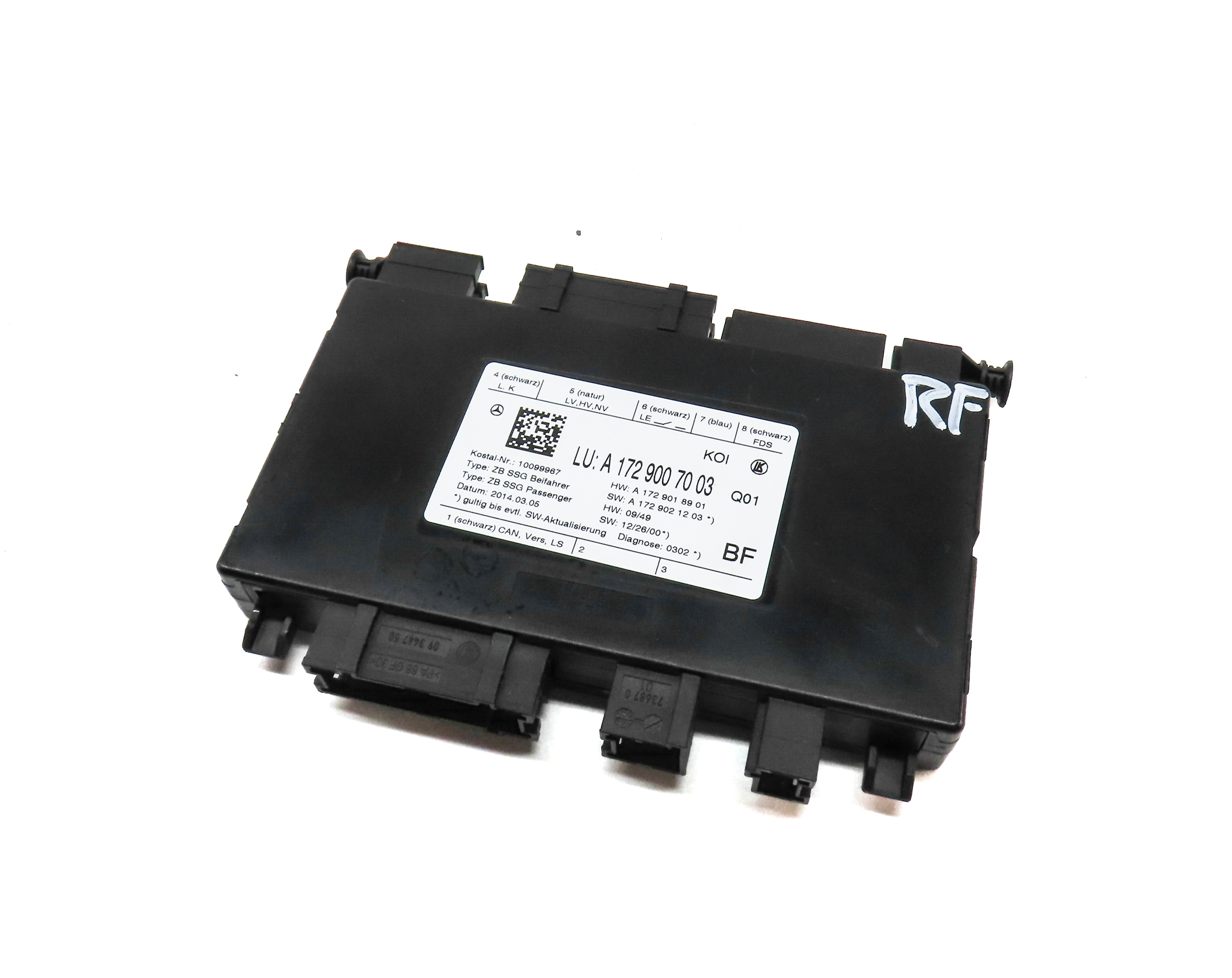 2014 MERCEDES E350 SEDAN (W212) FRONT RIGHT PASSENGER SEAT CONTROL MODULE — exact item pictured